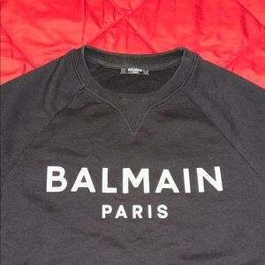 Balmain Men’s Black Sweatshirt Sz small NWOT